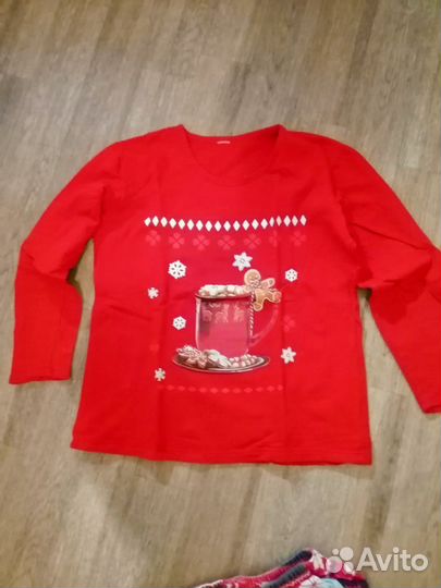 Теплые зимние пижамы на флисе р46