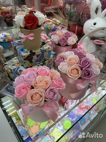 Букеты из мыла цветы из мыльных роз