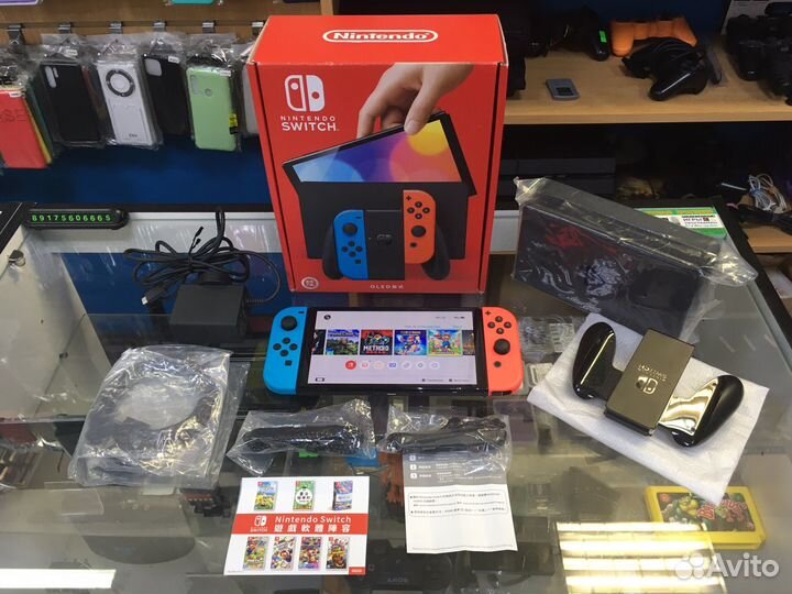 Nintendo Switch oled 320 Гб Чипованная+30 игр