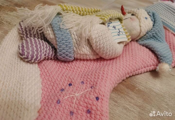 Носок для новогоднего подарка