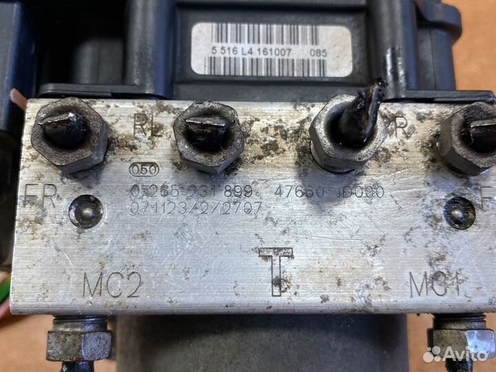 Блок абс на nissan qashqai j10