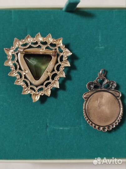 Брошь леденец, подвеска финифть, винтаж СССР