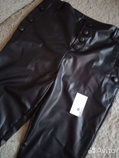Брюки кожаные