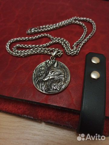 Медальон Лис, сталь