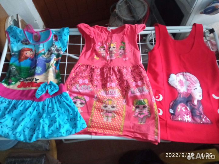 Вещи на девочку3-7л