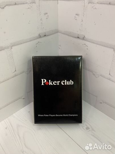 Пластиковые игральные карты Poker club оптом