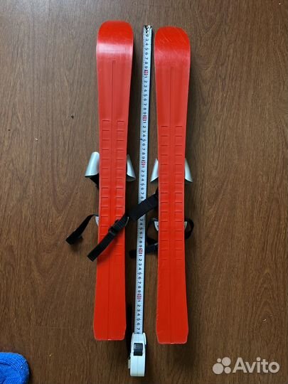 Лыжи беговые детские 70 см + палки (2 комплекта)