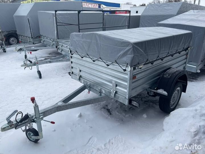 Прицеп с высоким бортом и с тентом 50см