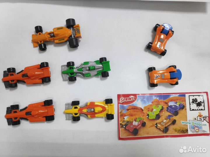 Машинки гоночные, Киндер Сюрприз