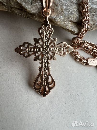 Крестик с цепочкой