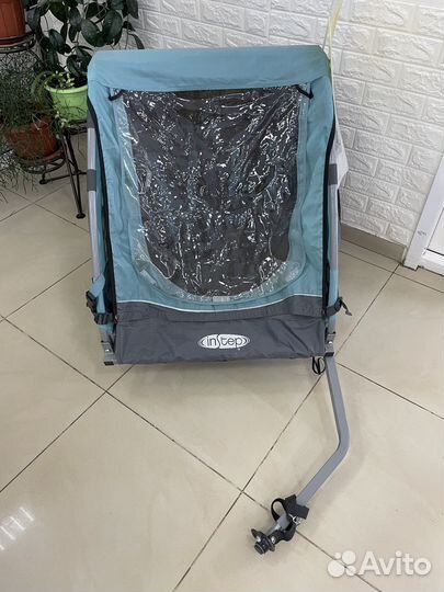 Велоприцеп для двоих детей