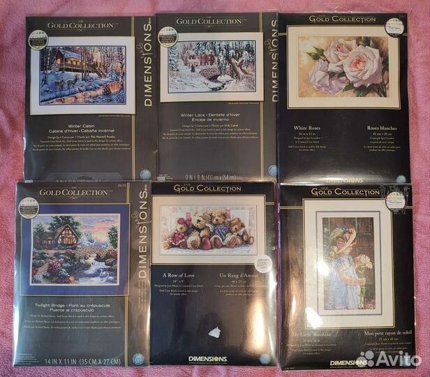 Наборы для вышивания крестом. Dimensions