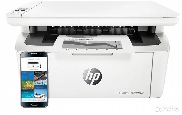 Принтер лазерный мфу HP LaserJet Pro MFP M28w