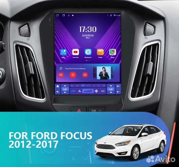 Магнитола Ford focus 3 Tesla 4G + камера