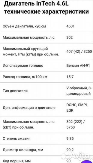 Двигатель линкольн форд 4,6 литра