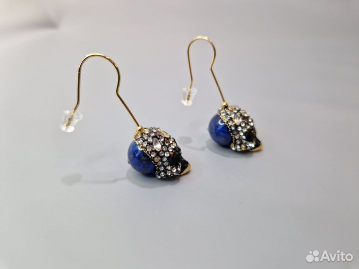 Серьги в стиле alexander mcqueen