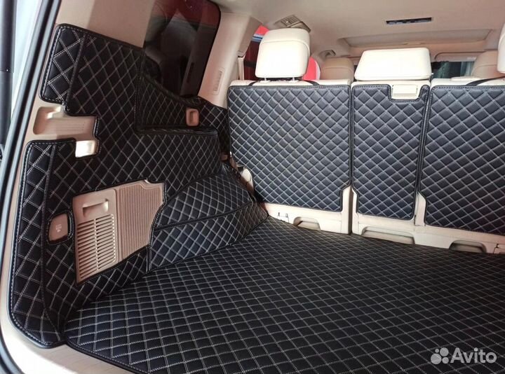 3Д коврики в багажник toyota land cruiser 300