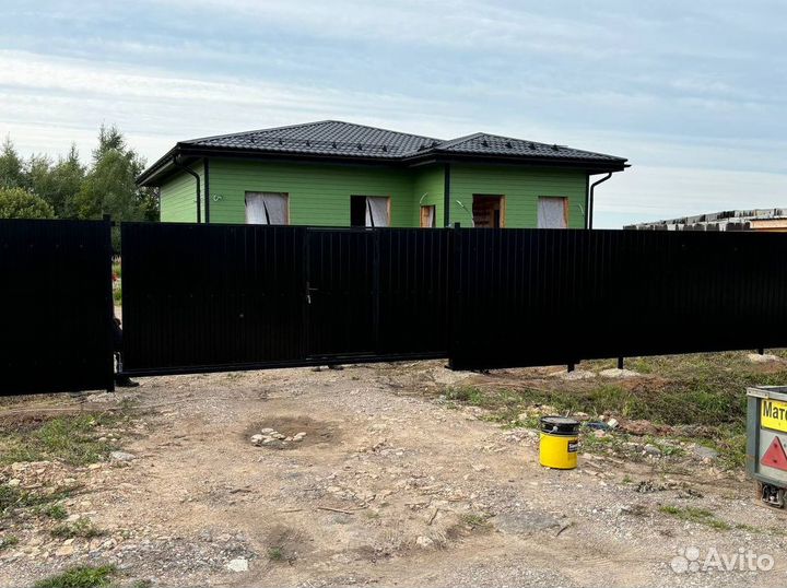 Откатные ворота для дома