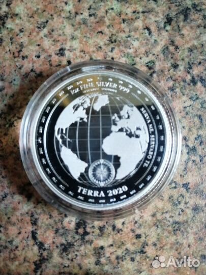 Серебряная монета Терра Токелау пруфлайк 2020