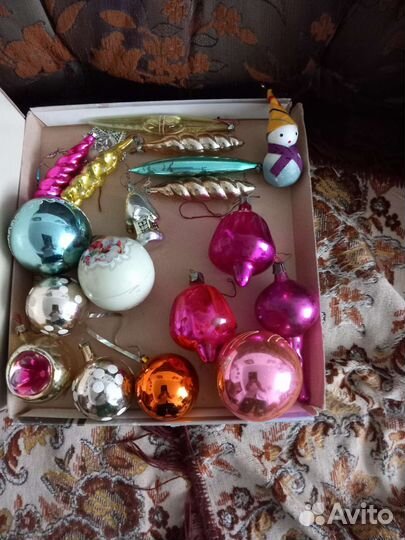 Ёлка искусственная,игрушки ёлочные СССР