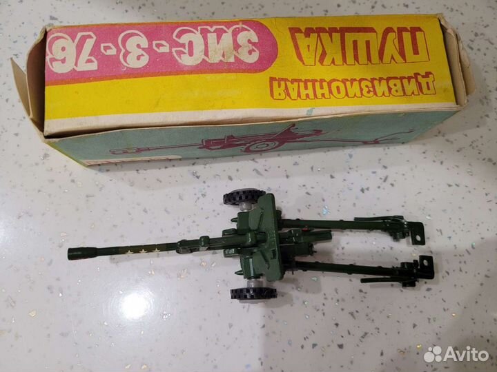 Игрушки СССР - Пушка дивизионная зис 3-76