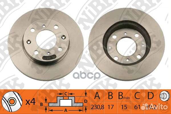 Диск тормозной honda jazz 02- передний вент.D 2