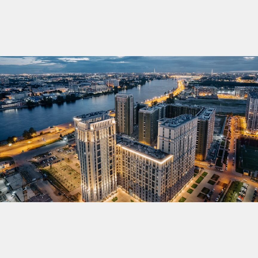 2-к. квартира, 57,3 м², 22/23 эт.