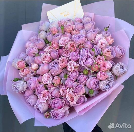 Букет роз. Пионовидные розы. 101. 51. 35. 25