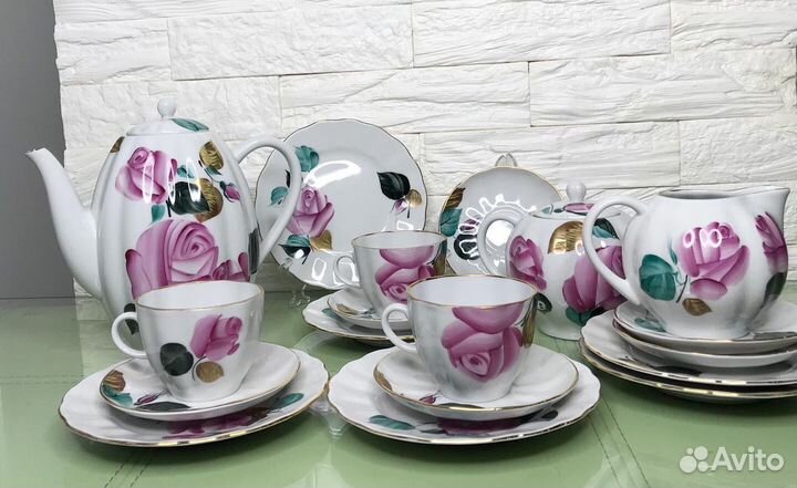 Кофейный сервиз лфз «Роза»
