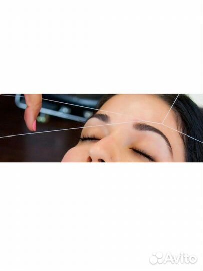 Чисткой лицо с нитью