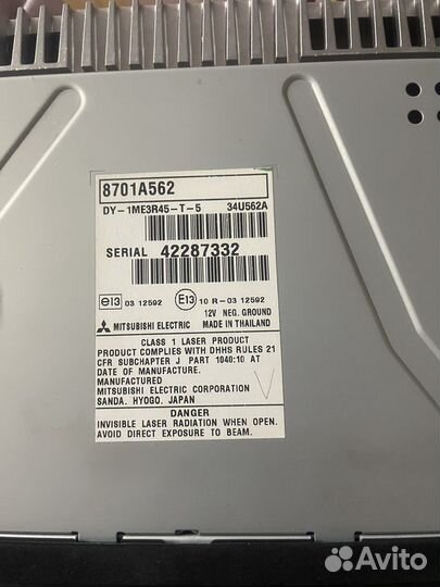 Магнитола Pajero sport 2