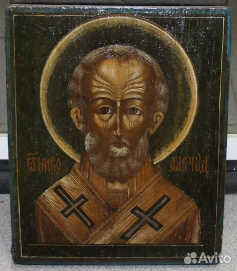 Икона Николай Чудотворец Оплечный