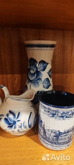 Набор посуды гжель