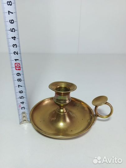 Подсвечник латунь