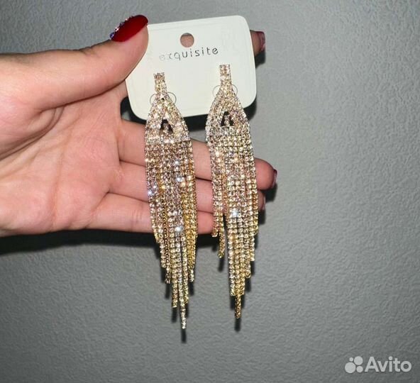 Серьги длинные