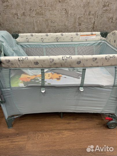 Детская кровать манеж с матрасом новая