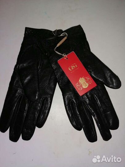 Перчатки кожаные