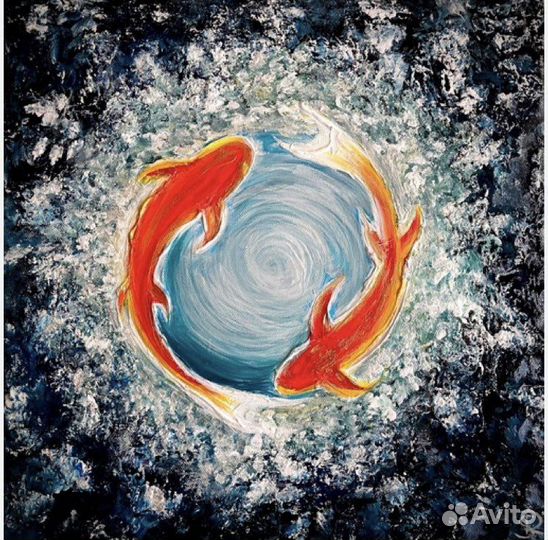 Картина для интерьера Motus (Движение), 50x50