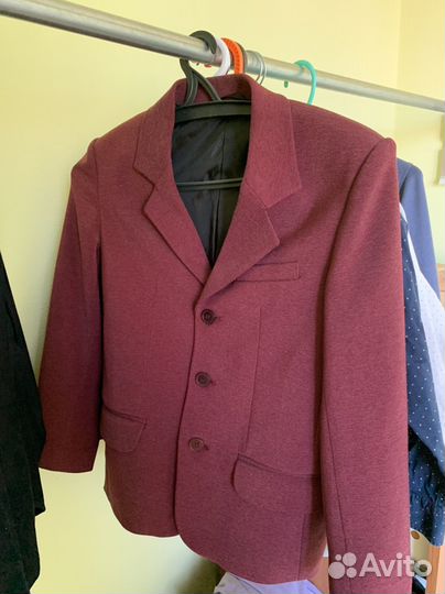 Пиджак бордовый школьный
