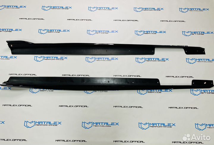 Лезвия на пороги BMW X6 G06, тонкие, премиум