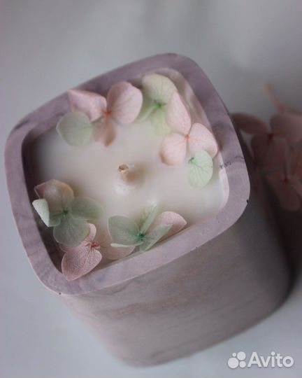 Ароматическая свеча ручной работы