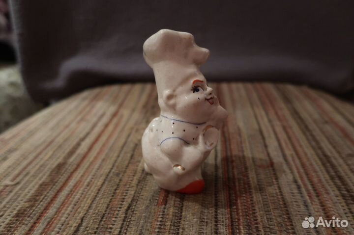 Фарфоровая солонка Повар