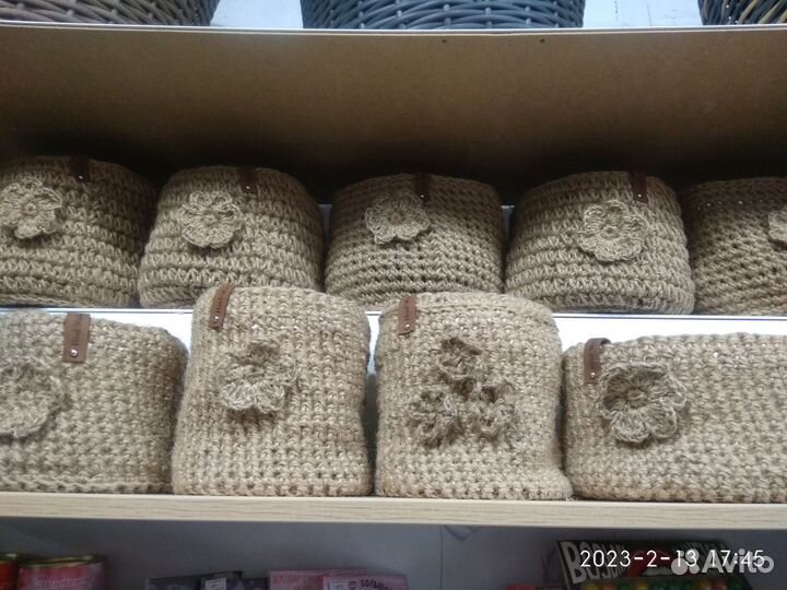 Корзина из джута