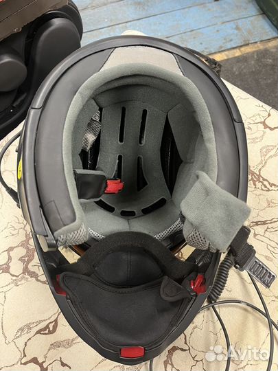 Шлем сподогревом для снегохода