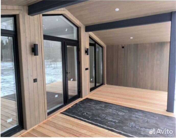 Деревянный дачный дом, зимний 110 м кв Артикул гф-1950