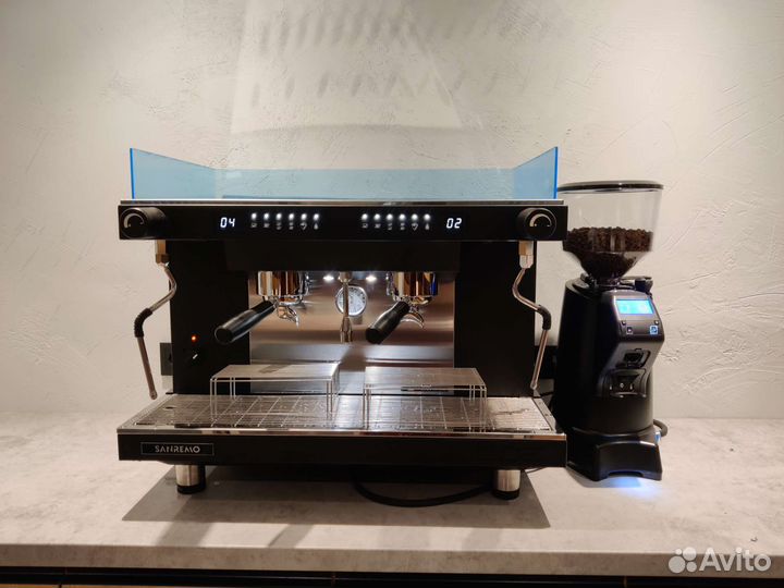 Аренда кофемашины Sanremo + кофемолка Fiorenzato
