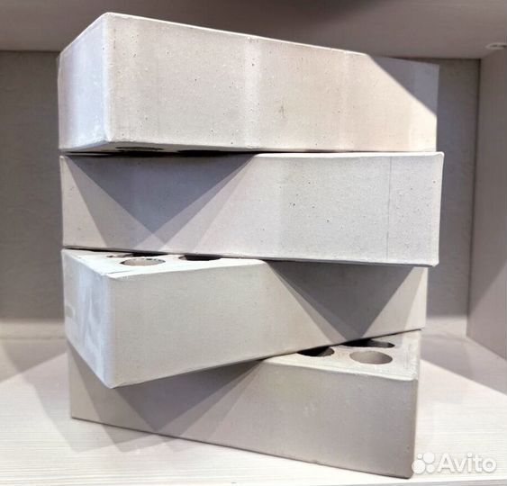 Кирпич гладкий лицевой - Серебро (серого цвета)