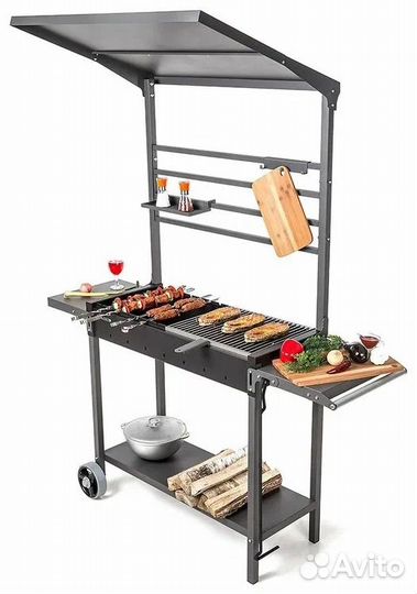 Мангал с крышей