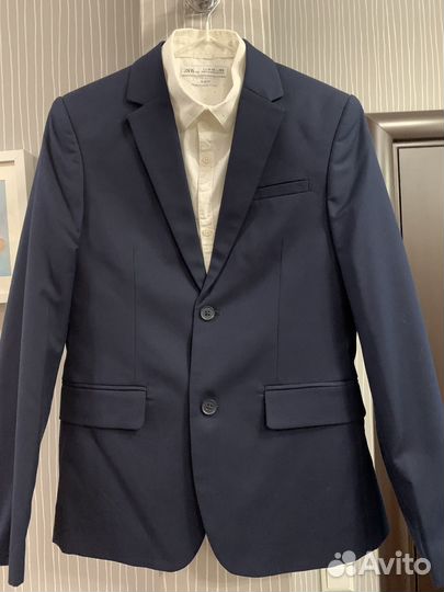 Рубашка и пиджак для мальчика 152-158 см