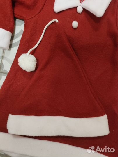 Костюм санты для девочки 92